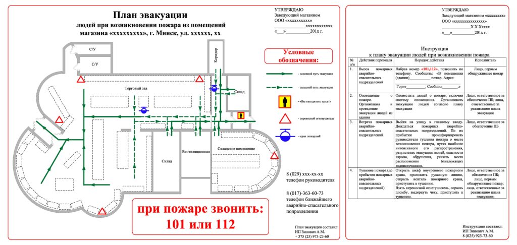 Требования К Планам Эвакуации | ПБ.Бел